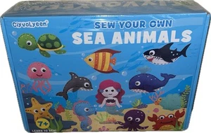 Sea Animals: Learn To Sew Your Own - Sewing Kit Plush Craft Kit (Sealed) - Picture 1 of 4