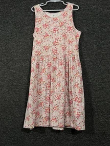 H & M Girls Floral Sleeveless Dress Size 8/10 - Picture 1 of 9