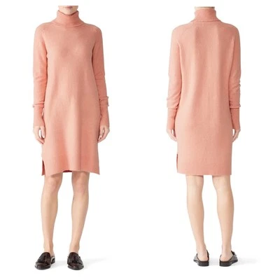 J.Crew Dress Turtleneck Knit Sweater Long Sleeve Merino Wool Alpaca Pink M - Image 1 of 4