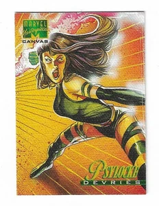 1995 Fleer Marvel Masterpieces Canvas Psylocke Insert Card #16 - Picture 1 of 2