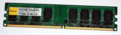 2 GB DDR2-RAM 240-pin 2Rx8 PC2-5300U non-ECC 'Elixir M2Y2G64TU8HD5B-3C' - Image 1 of 2