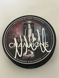 Nicolas Aubrey Kubel Signed Avalanche Stanley Cup Hockey Puck Beckett BAS COA b - Picture 1 of 3