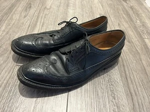Vintage Florsheim Imperial 92604 Black Pebble Longwing Kenmoor Schuhe 10,5 B USA - Bild 1 von 7