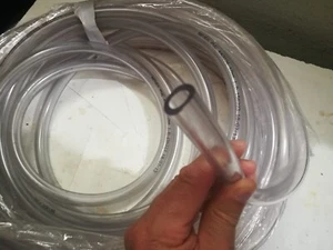 Tubo PVC alimentare trasparente Ø10x16 x vino, birra, acqua, venduto a metro - Foto 1 di 2