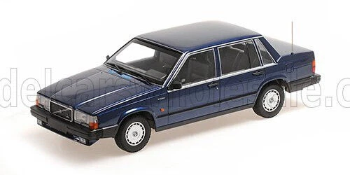 wonderful MINICHAMPS-diecast-modelcar  1/18 VOLVO 740GL  1986 - darkbluemetallic - Image 1 of 1