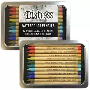 Ranger Tim Holtz matite acquerello senza legno Distress, SET 3 TDH76643 - Foto 1 di 4