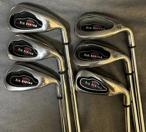 Callaway Big Bertha 2004 S,W,5,6,8,10 iron, uniflex steel shaft - Picture 1 of 6