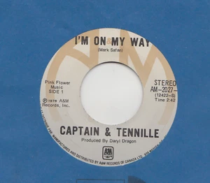 45 RPM- 7'' - CAPTAIN & TENNILLE / I'M ON MY WAY - WE NEVER REALLY SAY GOODBYE - Picture 1 of 2