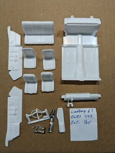 LINDBERG 67 OLDS 442 INTERIOR UNBUILT NO  INSTRUCTIONS NEW !! 1/25 - Picture 1 of 1