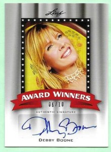 DEBBY BOONE  2011 Leaf POP CENTURY AWARD WINNERS Autograph AUTO  #'d 6/10 SINGER