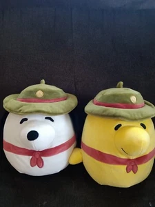 Set Of Snoopy & Woodstock "Scouts" Squishmallows - Great Gift Idea - Picture 1 of 1
