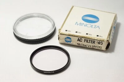 Minolta AC Filter 49mm 1B Skylight w/Case,Box "Great" - Image 1 of 4