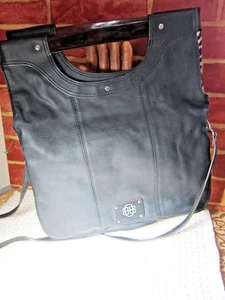 NEW DANA BUCHMAN SEXY SLEEK BLACK SHOULDER BAG 091 - Picture 1 of 8