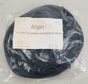 AIRGAIN ANTENNA (BLACK) AP-MMF-CCWWWG-Q-S222222-RP345-BL