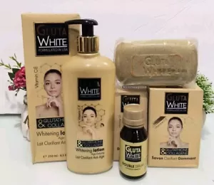 Gluta White Age Defying Lotion Wt Glutathione & Collagen 250ml + Soap+Serum 3in1 - Picture 1 of 4