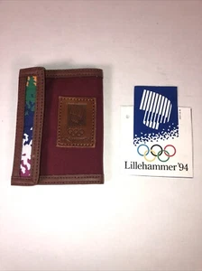 Wallet Hook & Loop Lill Sport Lilllehammer Fjellutstyr Olympic Games 94 Vtg - Picture 1 of 10