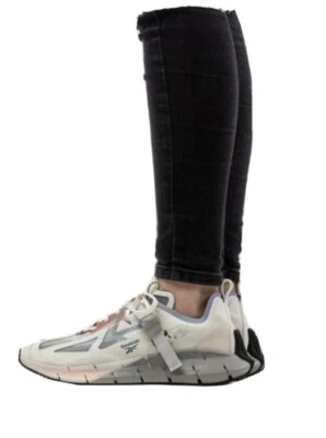 Unisex Reebok Zig Kinetica Type 1 Sneakers, USA 7.5, Sandstone/White/Rosedust - Image 1 of 4