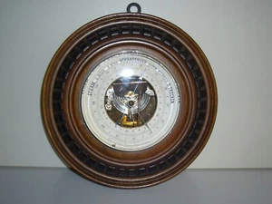 Antyczny barometr Heinrich Rath Monachium 1914-1918 ? Obudowa drewniana bardzo dobrze zachowana - Zdjęcie 1 z 8