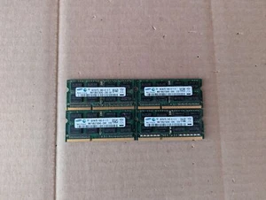 LOT OF 4 SAMSUNG 4GB M471B5273DH0-CH9 2RX8 PC3-10600S LAPTOP MEMORY RAM i7-9(11) - Picture 1 of 4