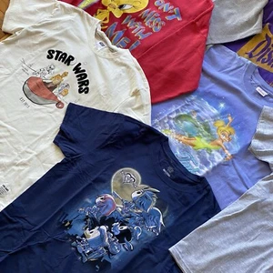 Lote De Colección Raro De 9 Camisetas Suéter Animación Disney Y Dibujos Animados Paquete Talla XL - Imagen 1 de 24
