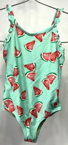 J Crew Crewcuts - Girls Watermelon Ruffle One-Piece Swimsuit UPF 50 - 10 - BZ785 - Picture 1 of 4