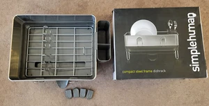 Simplehuman Compact Stainless Steel Frame Dish Rack Gray - Imagen 1 de 10