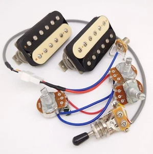 For Gibson Guitar Pickup Classic 57 Bridge&Neck Alnico II Pickup 2C 2V1T Harness - Picture 1 of 10