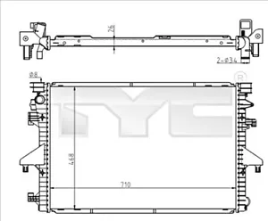 TYC Radiator For VW Multivan T5 Transporter Caravelle 7E0121253A - Picture 1 of 1