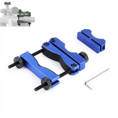 Universal Scope Leveling Tool Kit Scope Mounting Level Bubble Clip Blue Access - Image 1 of 4