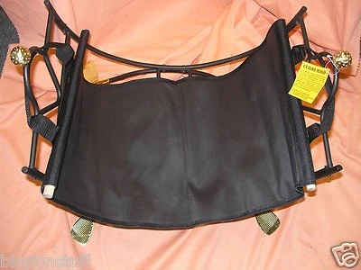 Uniflame Black Solid Brass Accents Golf Balls & Iron's Feet Log Basket W-9699  - Image 1 of 4