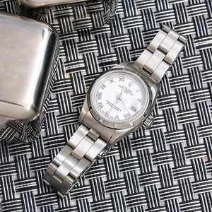 Rolex Date 79160 26mm White Roman Dial Stainless Steel Oyster Bracelet - Picture 1 of 5