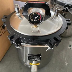 BrandNew18L Portable Stainless Steel Pressure Steam Autoclave Sterilizer Machine - Picture 1 of 24