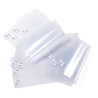 10 x Herma Heftschoner Buchschoner transparent m. Lasche Buchfolie Buchhülle