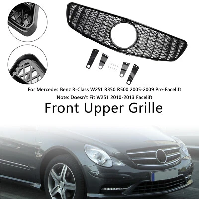 Front Bumper Grille Grill Fit Mercedes-Benz R-Class W251 R350 R500 2005-09 Foto 1 de 4