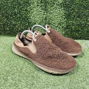 Merrell Hut Moc Brown Cozy Smore Marron Fuzzy Slip On Shoes J002979 Mens Size 10 - Picture 1 of 8