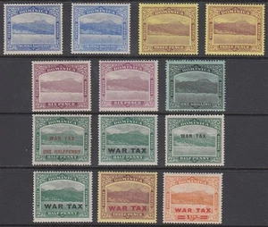 DOMINICA 1908/20 2½d. – 1/- (x7) WAR STAMPS (x6) MINT (ID:779/D66109) - Picture 1 of 1