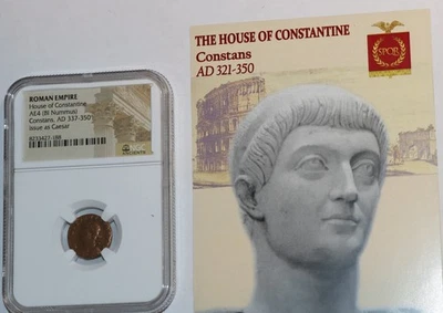 CONSTANS ROMAN EMPEROR AD 337-350 COIN NGC CERTIFIED & COA #2968 - Image 1 of 3