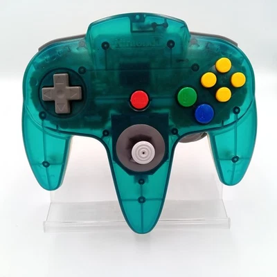 Nintendo 64 N64 Controller Blue Ice Japan Genuine Official Tested - Image 1 of 3