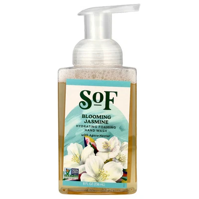 Hydrating Foaming Hand Wash with Agave Nectar, Blooming Jasmine, 8 fl oz (236 - Image 1 of 2