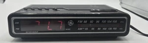 Vintage GE Digital Alarm Clock Radio AM FM Model 7-4612BKA 1980's - Picture 1 of 6