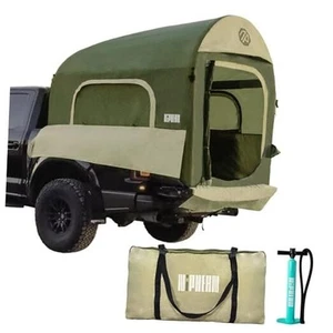 Truck Bed Tent 5.5ft-8ft for 2+1 People/Family, 2 Mins Fast Setup Green - Picture 1 of 7