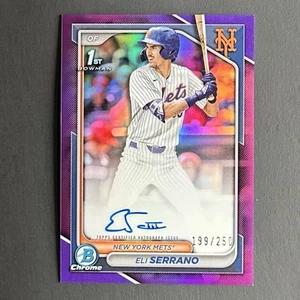 2024 Bowman Draft Chrome Eli Serrano #CPA-ESE Autograph Purple Refractor /250 - Picture 1 of 2