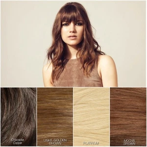 Hershesons Rock Chick Winge Bangs Piece Clip Fringe Fake False Hair Extensions - Picture 1 of 11