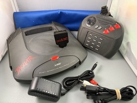Atari Jaguar Console, controller,  with Jag 2 SNES  AV Converter, Non OEM Cords