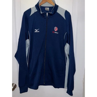 Chaqueta de pista de voleibol Mizuno EE. UU. XL azul marino para hombre Foto 1 de 4