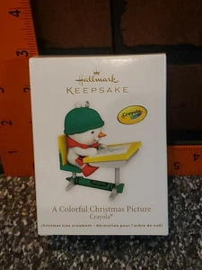 Hallmark Keepsake Ornament A Colorful Christmas Picture Crayola Crayon 2012 - Picture 1 of 9
