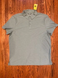 All in Motion Athletic Polo Blue Gray Shirt Mens New XL - Foto 1 di 4