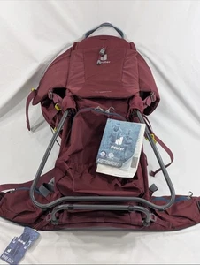 NWT Deuter Kid Comfort Active Maroon Vari Flex Backpack Carrier 16-44 NO RECALL - Picture 1 of 1