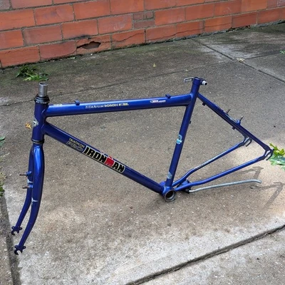 19" Huffy Ironman Pro 26" Titanium Boron Steel Hardtail Bike Frame Fork Set - Image 1 of 4