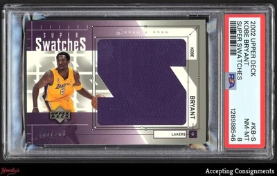 2002-03 Upper Deck Super Swatches Jerseys #KBS Kobe Bryant JERSEY 05/200 PSA 8 - Image 1 of 2